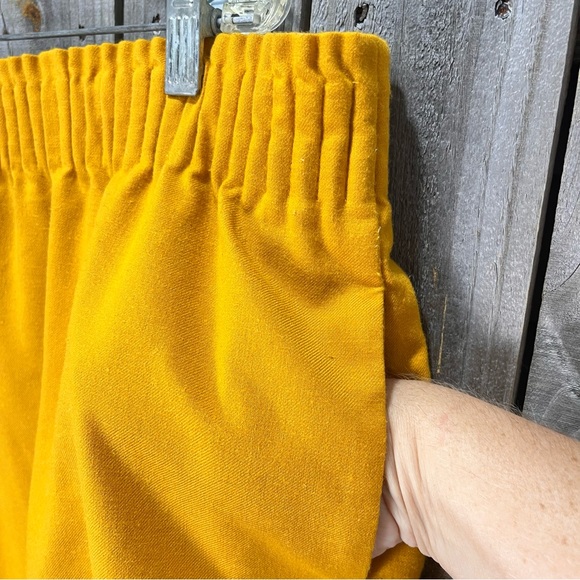 Imperfect J. Crew Factory Yellow skirt stretchy waist lined size 20 wool blend - Picture 6 of 14